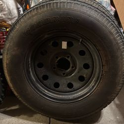 Trailer Tire ST205/75/D15 Camper RV Toy Hauler 5 On 4.5 Spare Overland Desert Dirt Bike RZR