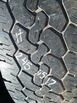 245 75 17 two BFG truck tires $20 each