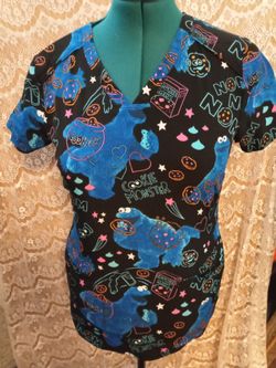 Cookie Monster Scrubs 