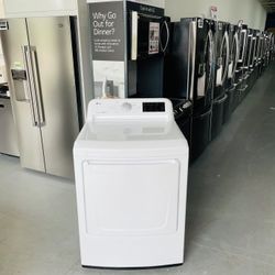LG 7.3 cu. ft. White Dryer with Sensor Dry Technology - DLGW 51