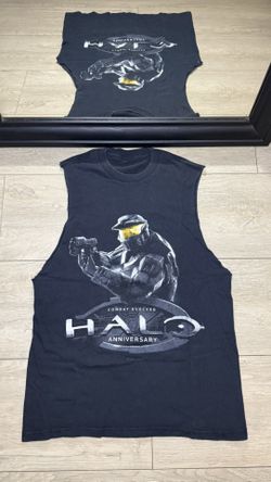 Y2K 2000s Halo Combat Evolved Anniversary Video Game Shirt