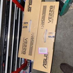 Two Asus VE228 LCD Monitors