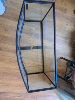 Bow front tank 40 gallons i think
