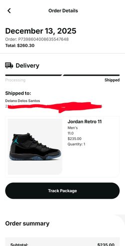 Jordan 11 gamma blue size 11 DS