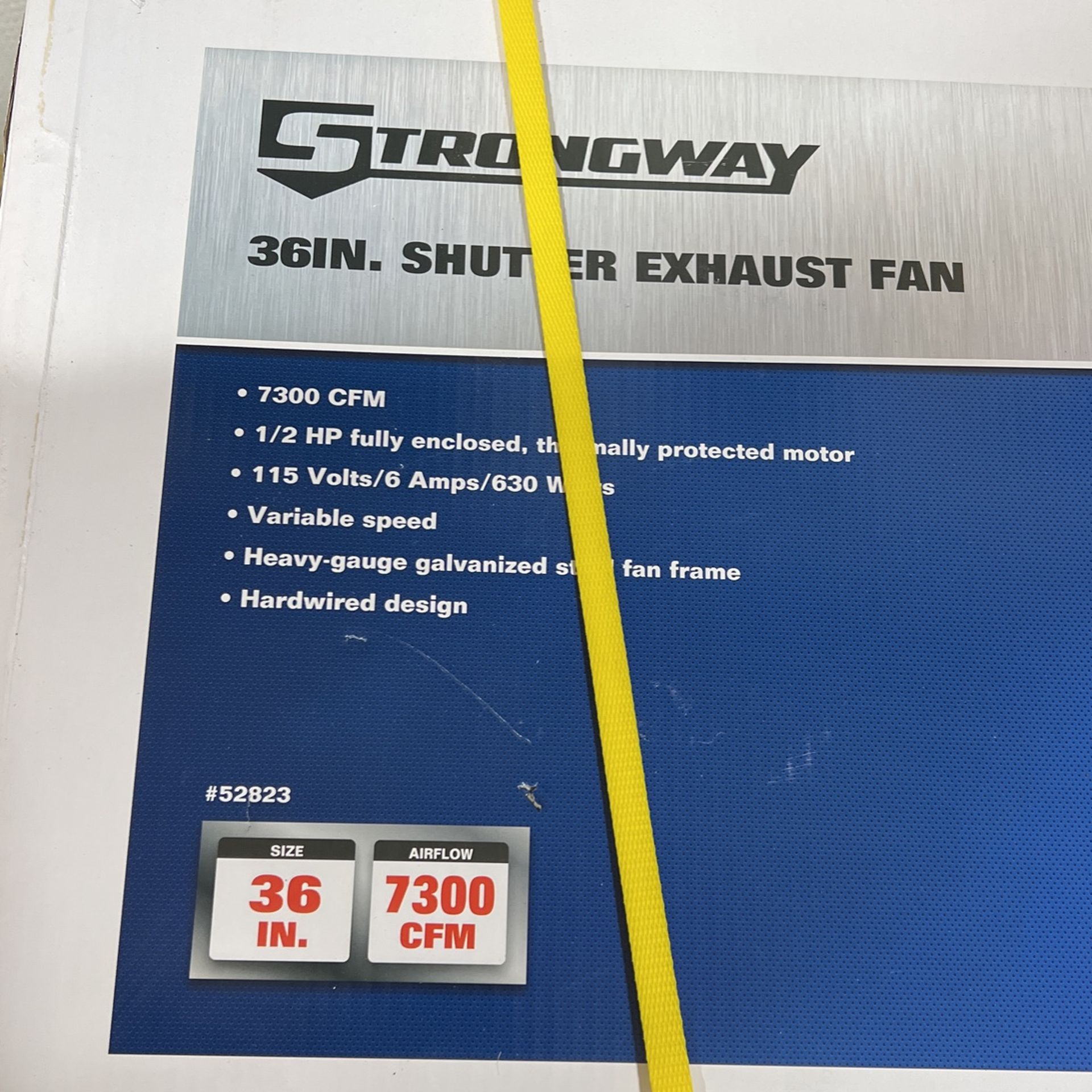 36” Shuttered Exhaust Fan
