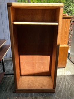 Wooden bookshelf