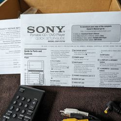 Sony Portable DVD Player 