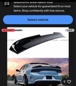 2015-2019 dodge charger rear window spoiler