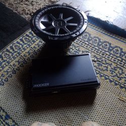 10" Kicker Comp Vr Dual  Voice Coil W/ Kicker Amp 