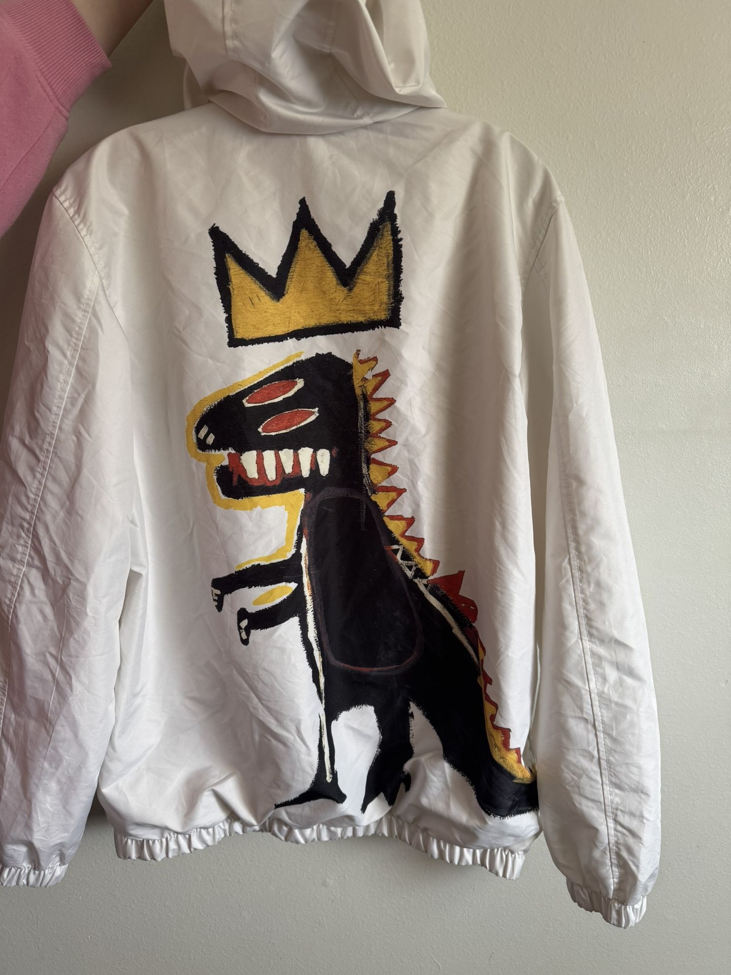 jean michel basquiat members only white jacket