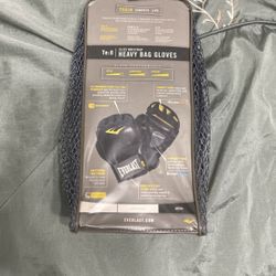 Elite Wrist Strap Heavy Bag Gloves - Everlast 8 OZ