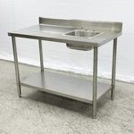 24 inches custom stainless steel sink work table per foot UCS24


