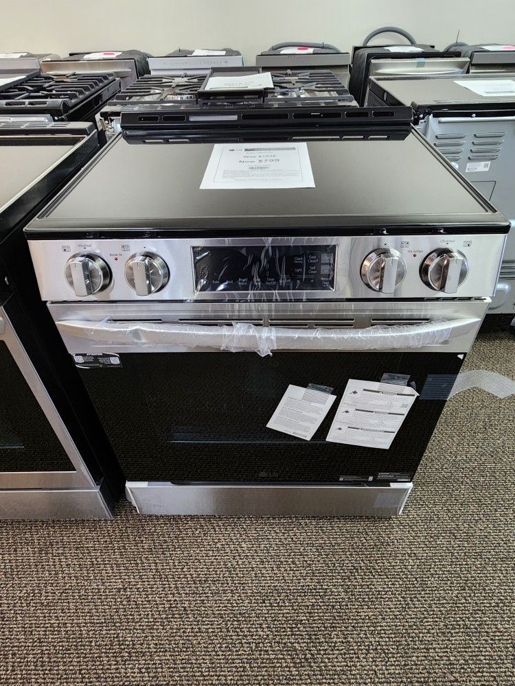 30in 6.3 Cu Ft Single Oven Slide In Electric Range With 5 Elements In Stainless Steel 