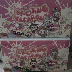 POP MART The Monsters Exciting Macarons Vinyl Face SEALED BLIND BOX - 6 PC Set