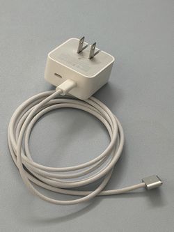 35W Dual USB-C Port Compact Power Adapter + USB-C to MagSafe 3 Cable (2 m) - Silver
