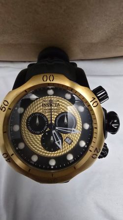 INVICTA VENOM BLACK SILICON STRAP