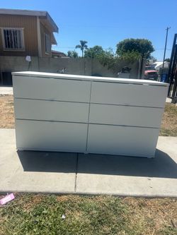 White dresser
