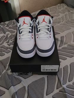 Jordan Reto 3 Denim Se Gs White/Fire Red/Black