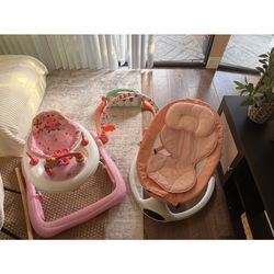 For Sale: Baby Walker + Baby Seat + Play Gym – $40 (All Included