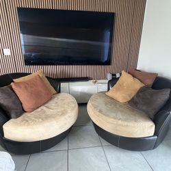 2 Swivel Couches