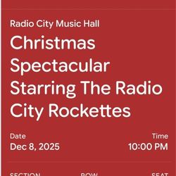 Radio City Music Hall Christmas Spectacular Rockettes Show