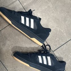 Adidas Break Start Premium Low – Black/White Gum (Retro Court Style) Size 13