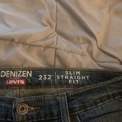 36x32 Denizen Levi Jeans 232 Slim Straight Fit 