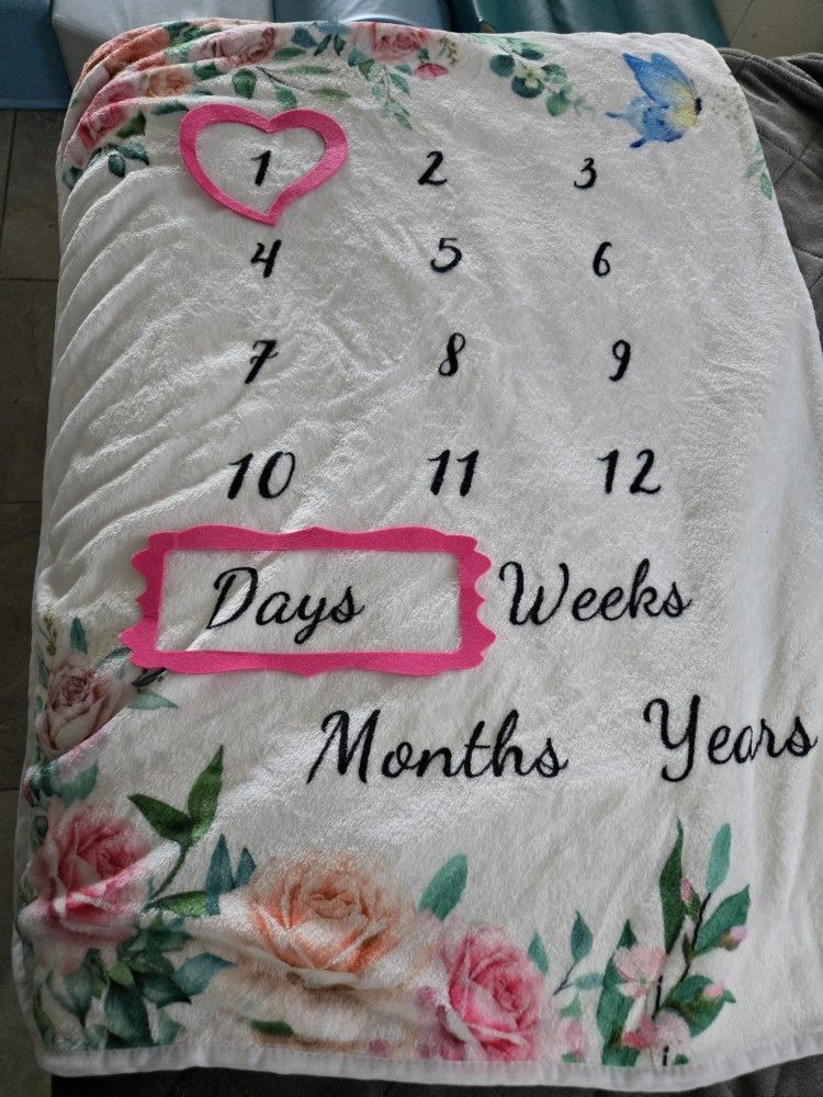 Baby Calendar Blanket