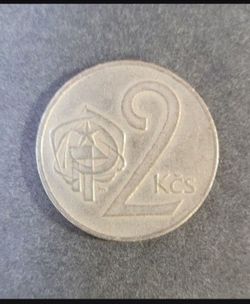 Vintage 1980 2 Koruny Piece