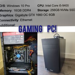 Gigabyte Gaming PC - Intel Core i5 9th Gen 4.1ghz, 16gb DDR4, Evo 256gb SSD, GTX  1660 OC 6gb Gddr5 GPU!, Windows 10 Or 11, 600w PS (GTA V, Red Dead)