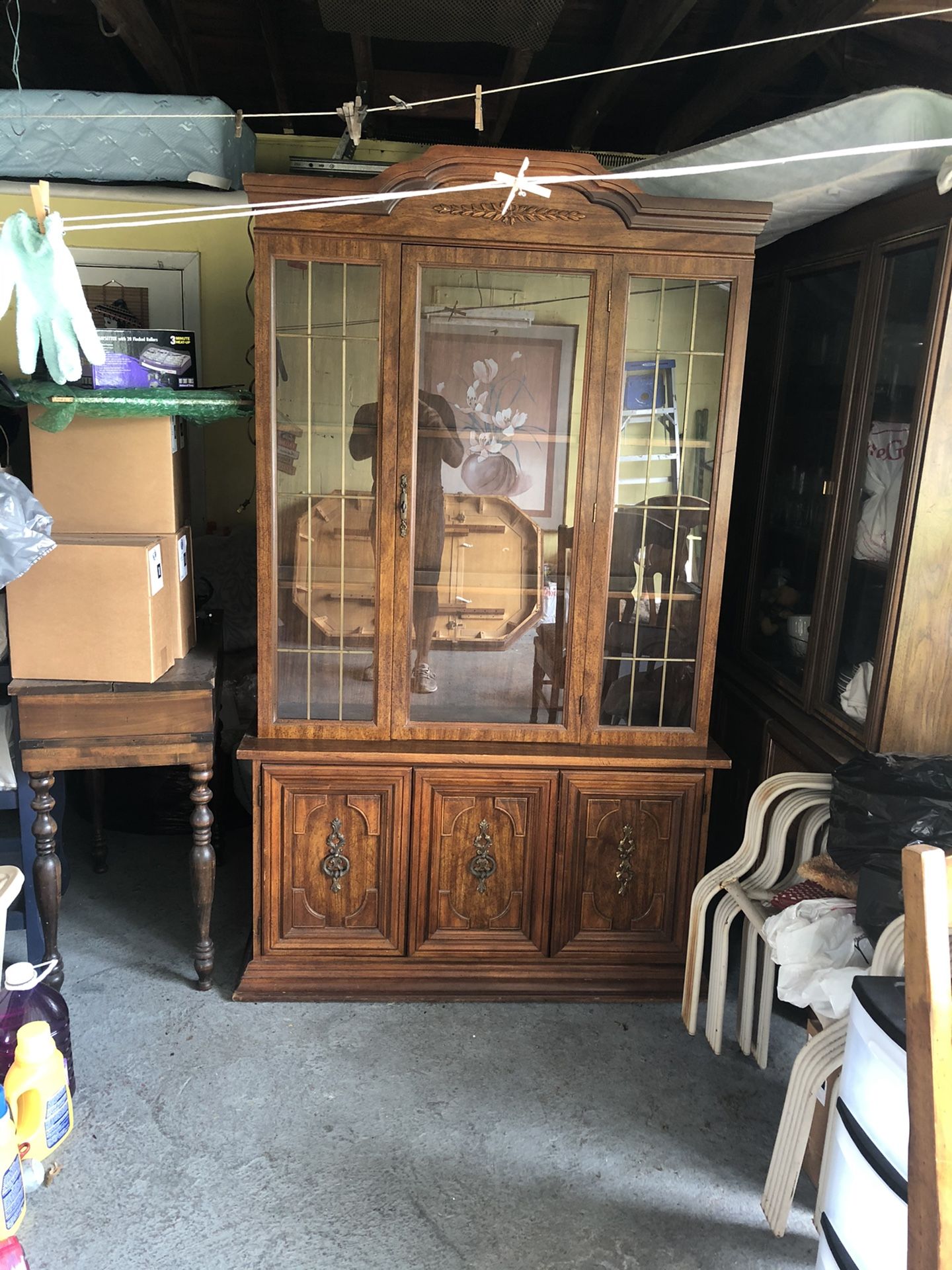 Kitchen Table w/ 4 chairs included + Free China cabinet