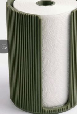 Modern Ribbed Paper Towel Holder | Countertop Kitchen Roll Holder | 3D Printed