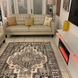 Off White 3-Piece Sofa Set