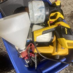 box with tools for painting walls, paint guns in working condition for the whole box 110