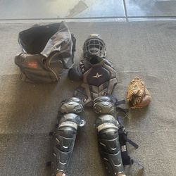 Ex-Padres Catchers Gear W/ Mizuno Glove