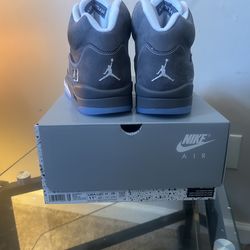 Wolf Grey Jordan Retro 5 $300