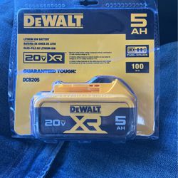 Dewalt 20 V. XR DCB205 Brand New 5ah Battery