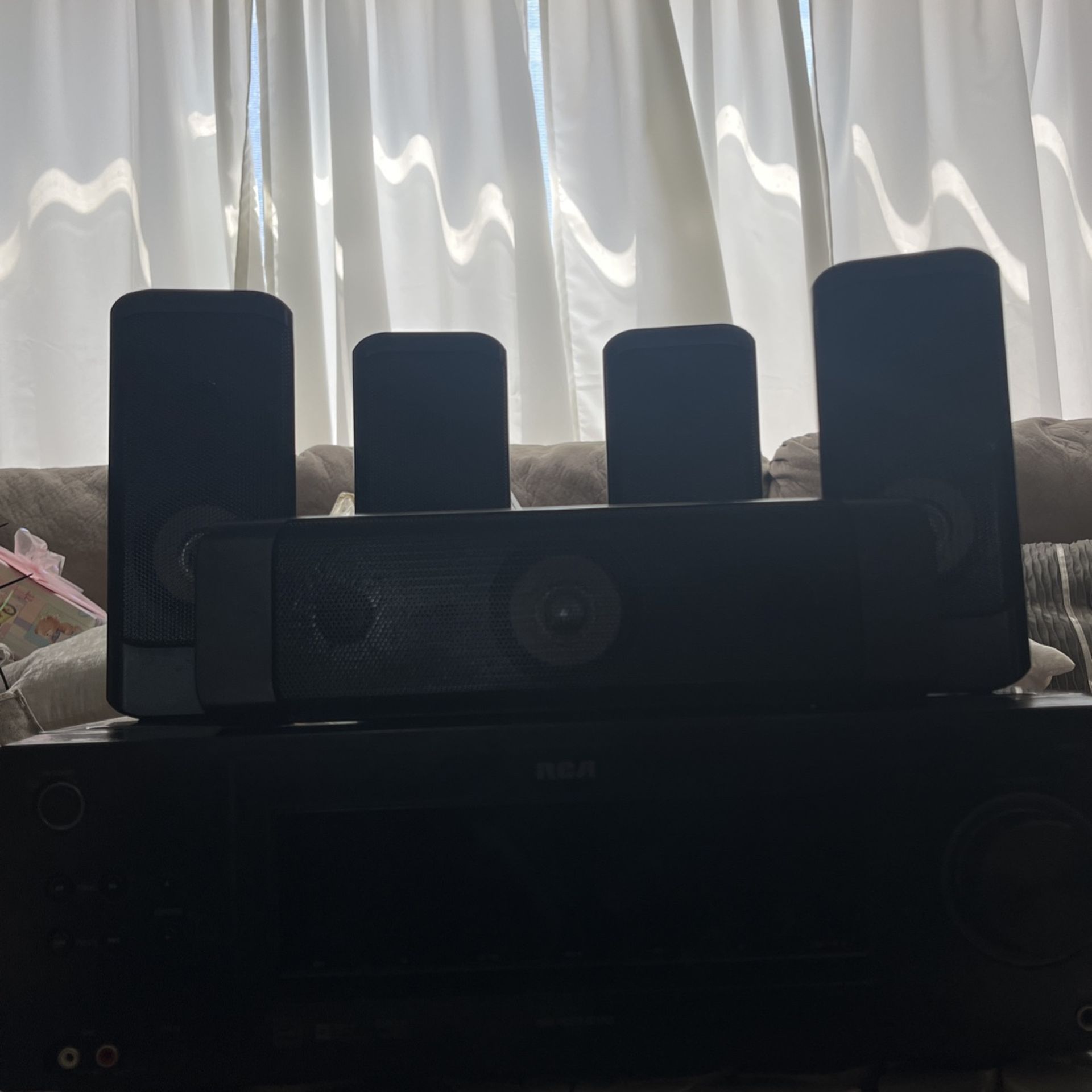 RCA RT2870R 5.1 Surround Sound Home Theater Receiver And Speakers