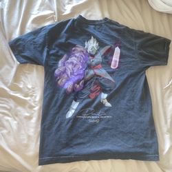 Dragon ball Z Gray Cotton T-Shirt with Graphic Design