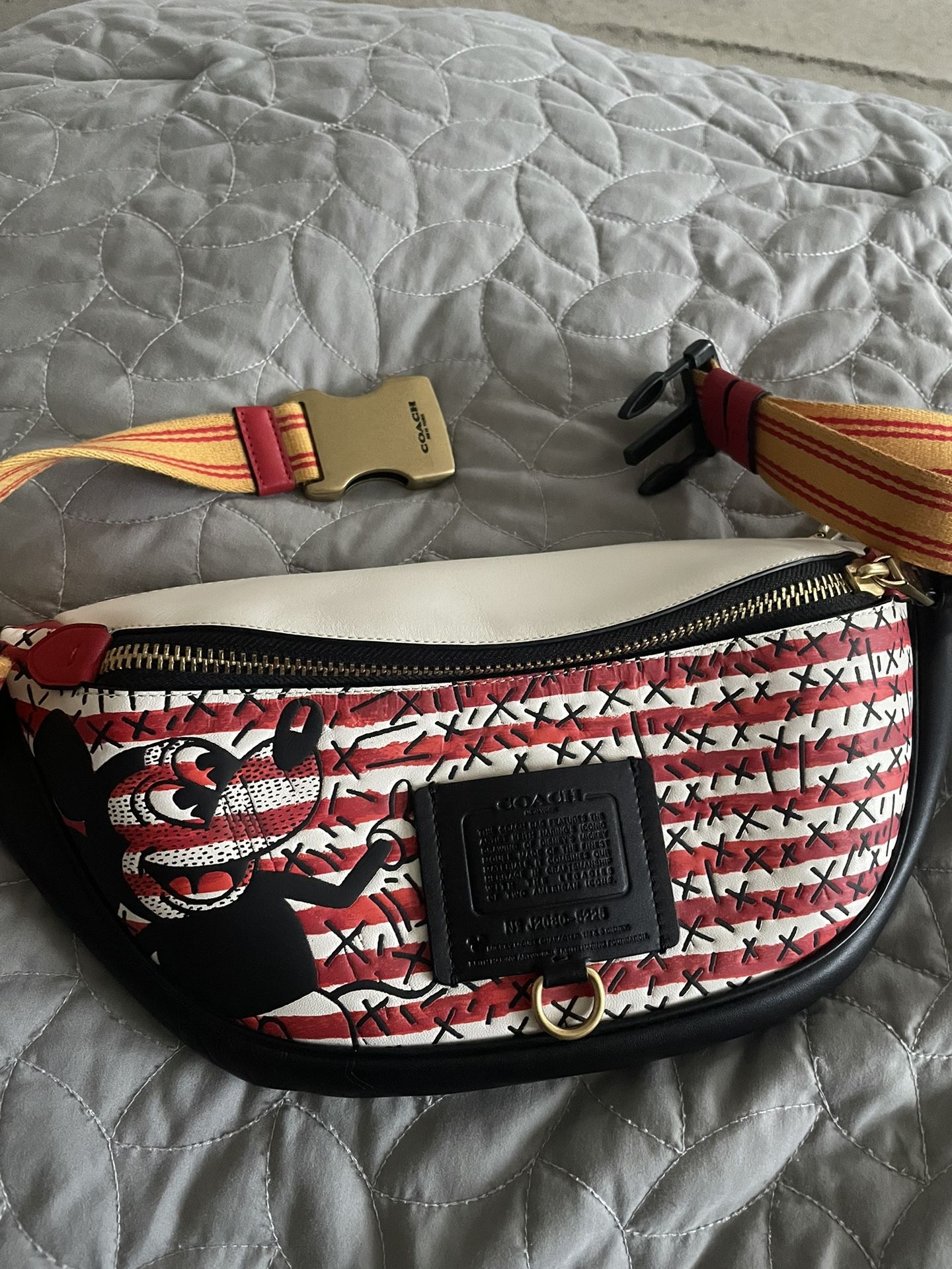 Coach Disney X Coach Mickey Mouse Keith Haring Belt Bag Limited
