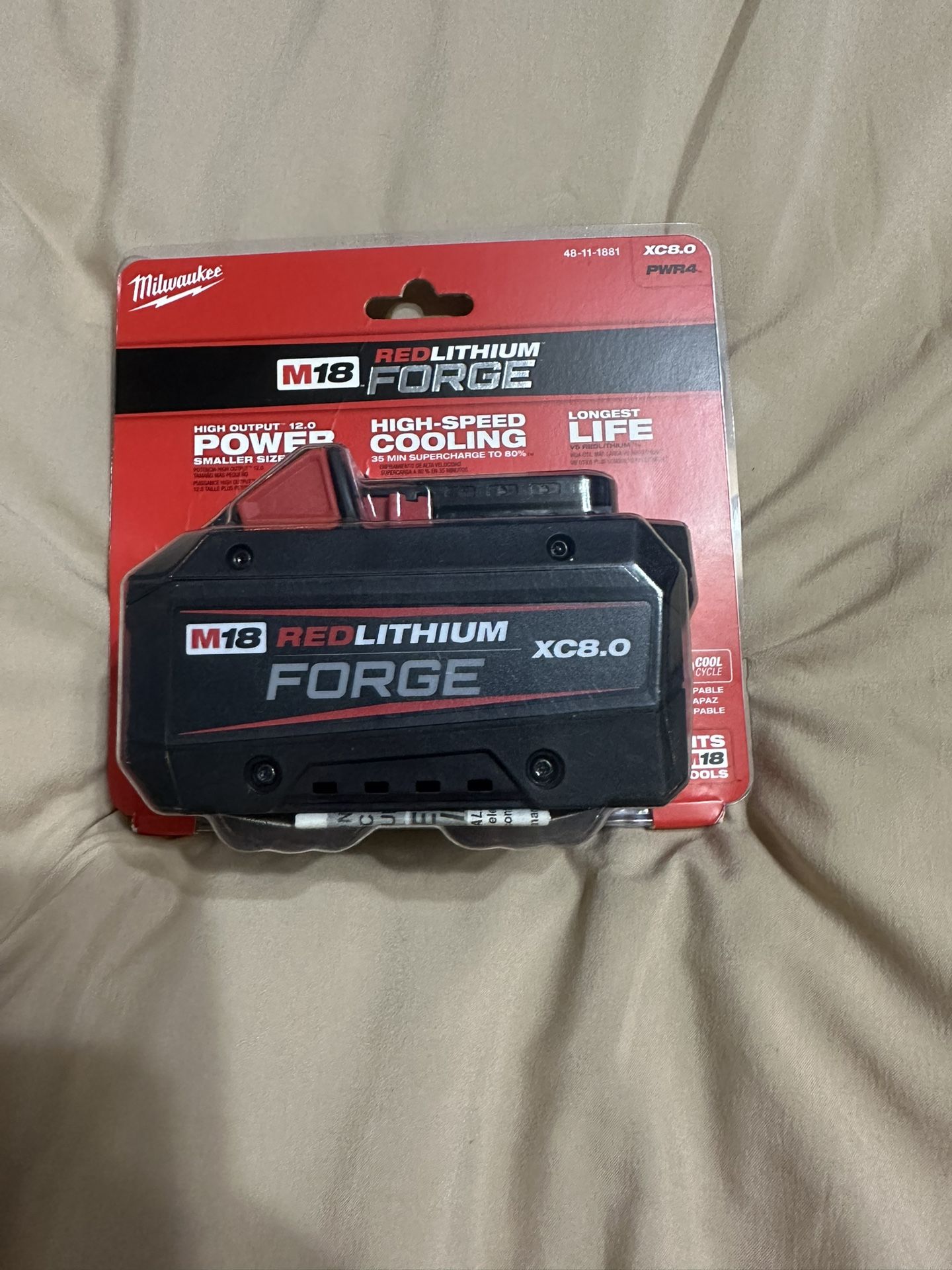 Milwaukee M18 Forge 8.0 battery