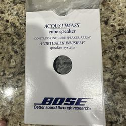 Bose Acoustimass Cube Speaker New