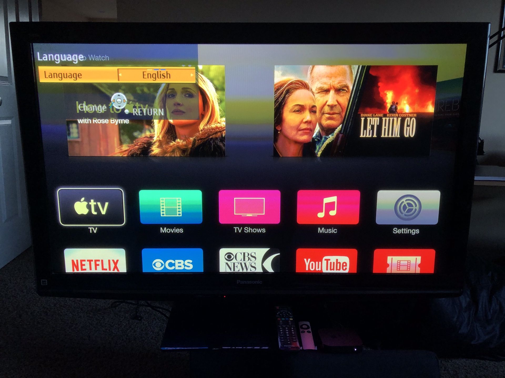 Panasonic 50 Inch Plasma with Apple TV