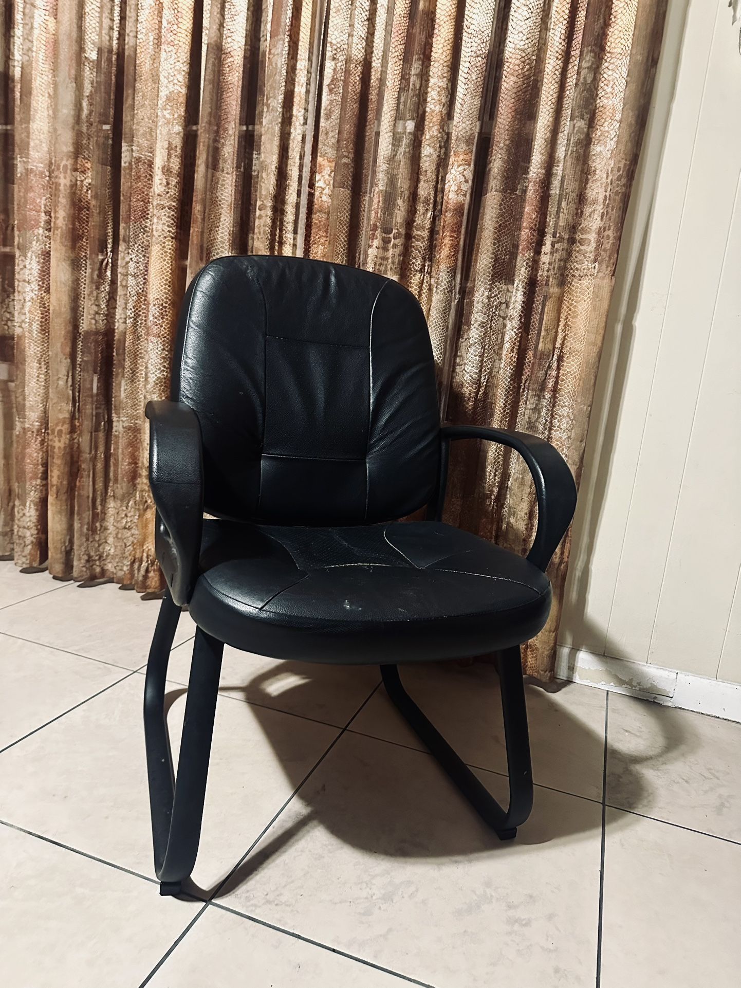 Black Leather office chair