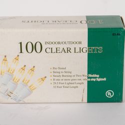 100 Indoor/Outdoor Clear Lights