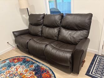 La-z-boy Leather Reclining Couch 86”