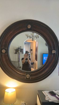 Mirrors and barstools