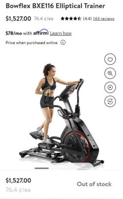 Bowflex BXE116 Elliptical Trainer for Sale in Redwood City CA