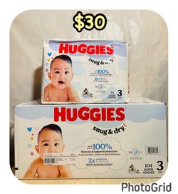 Huggies Snug&Dry size 3, ($30 for 138 diapers ‼️)