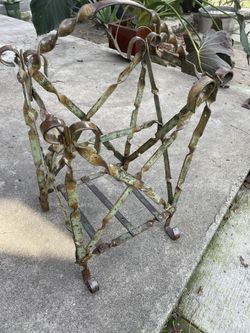 Custom Wrought Iron Spanish Magazine Holder